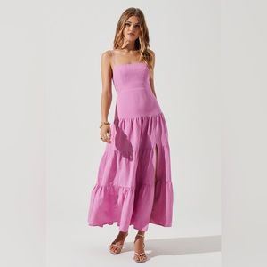 ASTR The Label Temecula Cutout Tiered Midi Dress